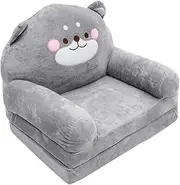 LIFKOME Modular Kids Sofa Elephant Shape Child Chair Plush Sofa Stool Fold Out Lounge Seat Cushion Random Color