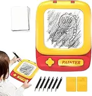 Drawing Tablet for Kids - Cartoon Drawing Board Graffiti Rubbing Doodle Pad - Shape Puzzle Educational Toy Learning Writing Tablet for Birthday