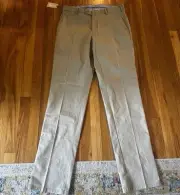 Peter Millar Twill Trouser Khaki Men’s Pants NWT Size 35 Flat Front