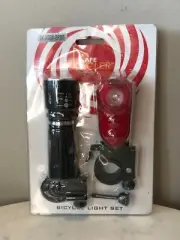 NEW - Safe Cycler Bicycle Light Set - Front & Rear LED