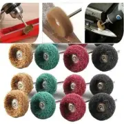 12pcs Mini Drill Brush Attachments Set, Nylon Abrasive Wire Polishing Wheel