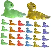 FELTECHELECTR 30pcs Animal Figurines Luminous Resin Lizard Ornaments for Home Decor Garden Succulents and Micro Landscapes Glow The Dark Decorations for Creative Displays