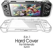 Transparent Clear Shockproof Protective Hard Case Cover For Nintendo Switch