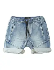 [Indie Kids by Industrie] Arched Drifter Short (3-7 years) in Light Denim