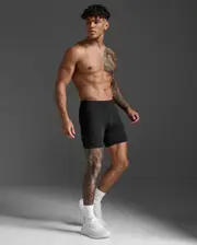 Core Compression 1/2 Shorts, 2XU, L, Black/Nero, Male