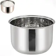 304 Stainless Steel rice cooker inner pot Replacement, Multi-Cooker Replacement Inner Bowl, for Zojirushi, for Tiger, etc.(5L)