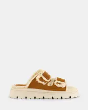 Shelly Shen Kira/Tan Suede Womens Sandals 36