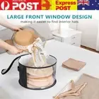 Hat Box Large Capacity Zipper Closure Portable Round Box Beach Hat Case