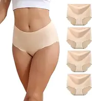 [Dumwis] Underpants Women's Seamless, Hipster Underwear Women, Seamless Briefs Women's Multi-Pack, high Waist Women's Underwear, Invisible Panties, Comfortable Panties, Soft Panties, Stretch Underwear