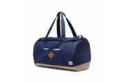 Herschel 40L Heritage Duffle Bag w/ Adjustable Strap in Peacoat/Light Taupe