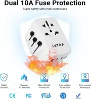 International Universal Travel Adapter 4 USB-C &USB-A Ports Converter Plug Power