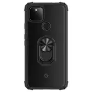 Funda Case for Google Pixel 4A Metal Ring Stand Transparent Coque Shockproof Phone Case Cover Capa