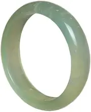 [BOSUGE] Natural Feng Shui Wealth and Luck Bracelet Women, Natural Jade Bracelet Bangle Chinese Style Lucky Amulet Light Green Emerald Bangle (Color : 60)