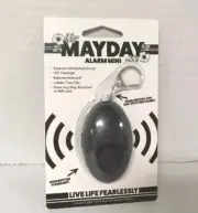 NEW Mayday Mini Loud Alarm Self Defense Personal Emergency LED Keyring SEALED
