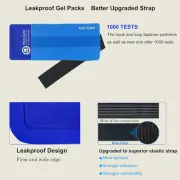 2 Gel Ice Pack for Injuries Reusable Hot Cold Pack Wrap with Elastic Strap...