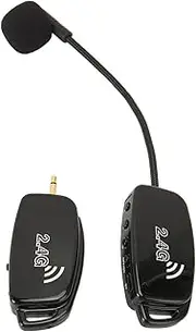 Wireless Instrument Microphone System, Noise Reduction Instrument Microphone Pickup, 2.4G Wireless Mic Transmitter and Receiver System for Erhu, Violin, Guitar