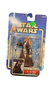 Star Wars Attack Of The Clones Jar Jar Binks Gungan Senator Figure 2002 Hasbro