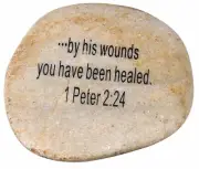 Extra Large Engraved Inspirational Scripture Biblical Natural Stones collection