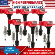 6 Pack Ignition Coil & Iridium Spark Plug For 2004-2009 Nissan Quest 3.5L UF349