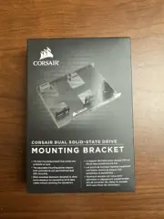 Corsair Dual SSD Solid State Mounting Bracket 3.5" CSSD-BRKT2 Black new in box.