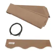 ALEKO Fabric Replacement For 10x8 Ft Retractable Awning Sand Color