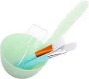 Diy Facial Mask Mixing Bowl Set Silicone Bowl Brush Spatula Skincare Spa Tool Kit for Home Use