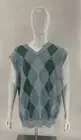 Lacoste Argyle Sweater Vest Blue Green Men’s Size 3XL NWT