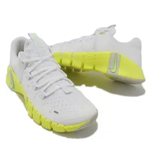 Nike 訓練鞋 Wmns Free Metcon 5 白 螢光黃 健身重訓 女鞋 【ACS】 DV3950-106