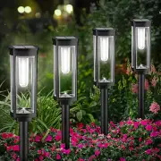 Bright Solar Pathway Lights Outdoor, 8 Pack Solar Garden Lights for outside Wate