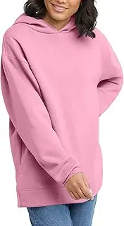 [Hanes] EcoSmart Fleece Hoodie, Cotton Sweatshirt for Women, Kanga Pocket