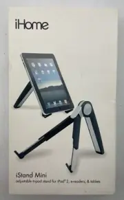 NEW IHome IStand Mini Adjustable Tripod Stand - iPad 2, E-readers & Tablets NWT
