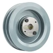 Cast Iron 6.25" Dual Groove Pulley Belt B Section 5L with 3/4" Sheave Bushing