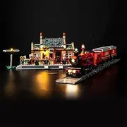 JANWAALY LED Lighting Kit Compatible with Lego Hogsmeade Station 76423 - Lights Only - Decoration LED Light Kit without Building Block Model (Basic Version)