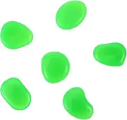 Kisangel 100Pcs Glowing Pebbles for Fish Tank and Garden Decor Luminous Aquarium Stones for Betta Tank and Outdoor Pathways Vibrant Pebbles