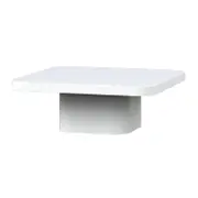 Deck Outdoor Concepts Carlisle Outdoor Concrete Square Coffee Table 80 cm in white