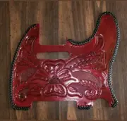 Tooled leather Pickguard for Fender Telecaster