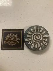 Raku Potteryworks Raku Medallion - Sun