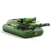 Inflatable Tank Pool Float for Adults & Kids – Ride-On Camouflage Army Green