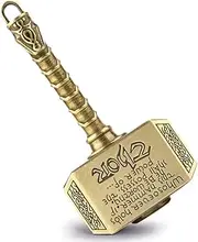 Thor Hammer Keychain Fidget Spinner Gyro Hand Spinners Fidget Toy for Stress Relief, Anti Anxiety, ADHD & Focus Finger Toy Spinner for Gift, Kids, Classroom, Office, Parties, Fun Thor Toy (Bronze)