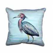 Betsy Drake HJ492 Dicks Little Blue Heron Large Indoor & Outdoor Pillow - 16 ...
