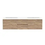 Forme 1500mm Gloss Mont Albert Wall Hung Vanity With Polymarble Top - White Gloss