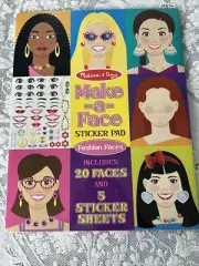 Make-A-Face Fashion Faces Sticker Pad