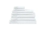 Jenny Mclean Royal Excellency 7 Piece Snow White Towel Pack