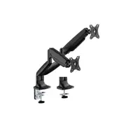 Brateck Dual Screen Gas Spring Monitor Arm For 17 To 35In Matte Black