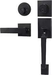 Azdele Front Door Handle and Deadbolt Set, Front Door Lock Set, Exterior Door...