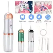 Water Flosser 3 Mode 230ml Portable Tooth Cleaner Rechargeable Travel Dental