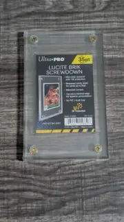 Ultra PRO Lucite Brik Screwdown Holder Top Piece Diamond Corner 35PT Recessed