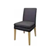 LEONARDO BLACK FABRIC CHAIR