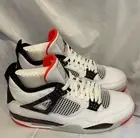 Air Jordan 4 Retro Flight Nostalgia Mens 13 White Black Crimson 308497 116