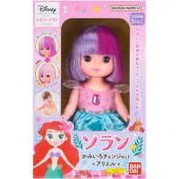 在飛比找蝦皮購物優惠-日本 Bandai 迪士尼系列 芮咪&紗奈 娃娃 愛麗兒變髮